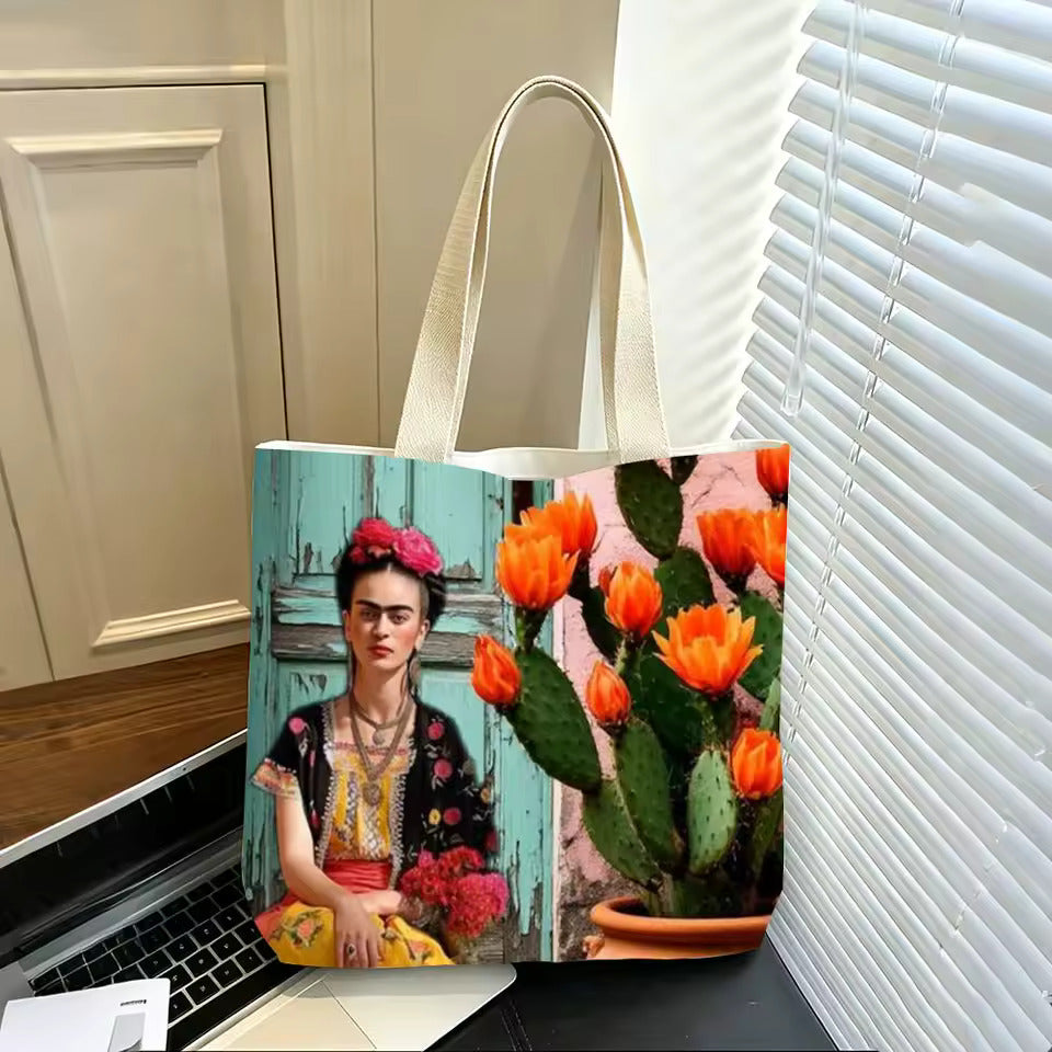 Frida Kahlo Canvas Tote Bag - Shopping Bag