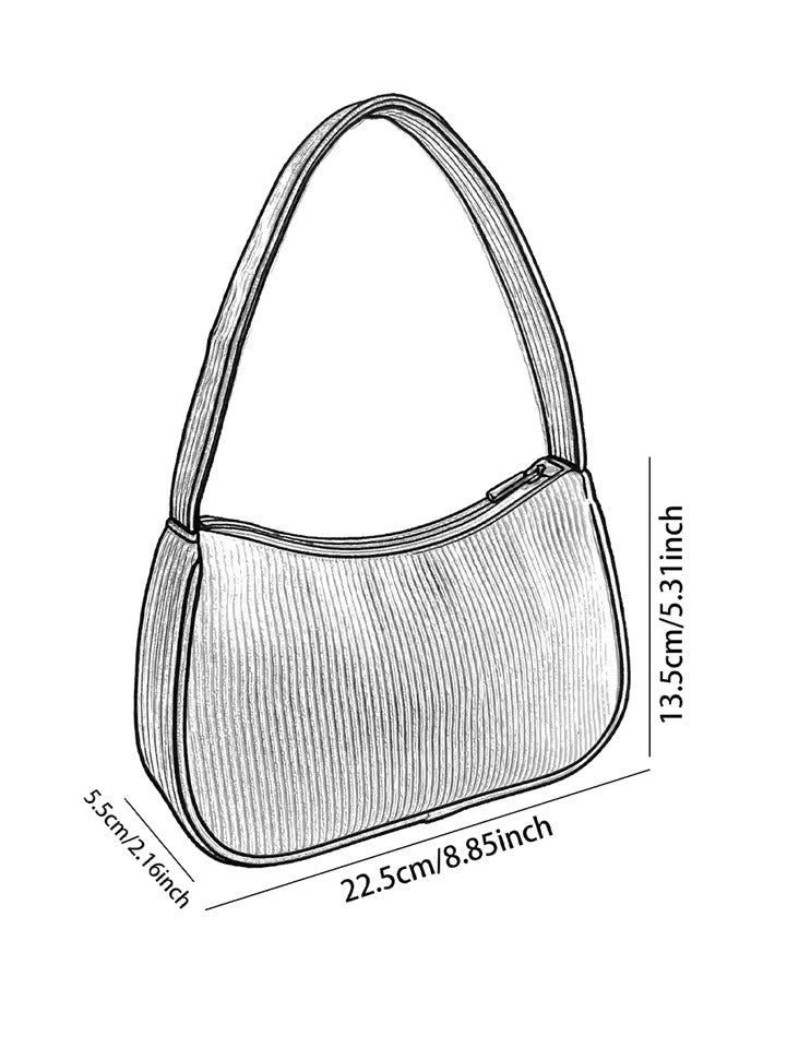 Frida Kahlo Handbag - Shoulder Corduroy Purse 22 x 13.5 in