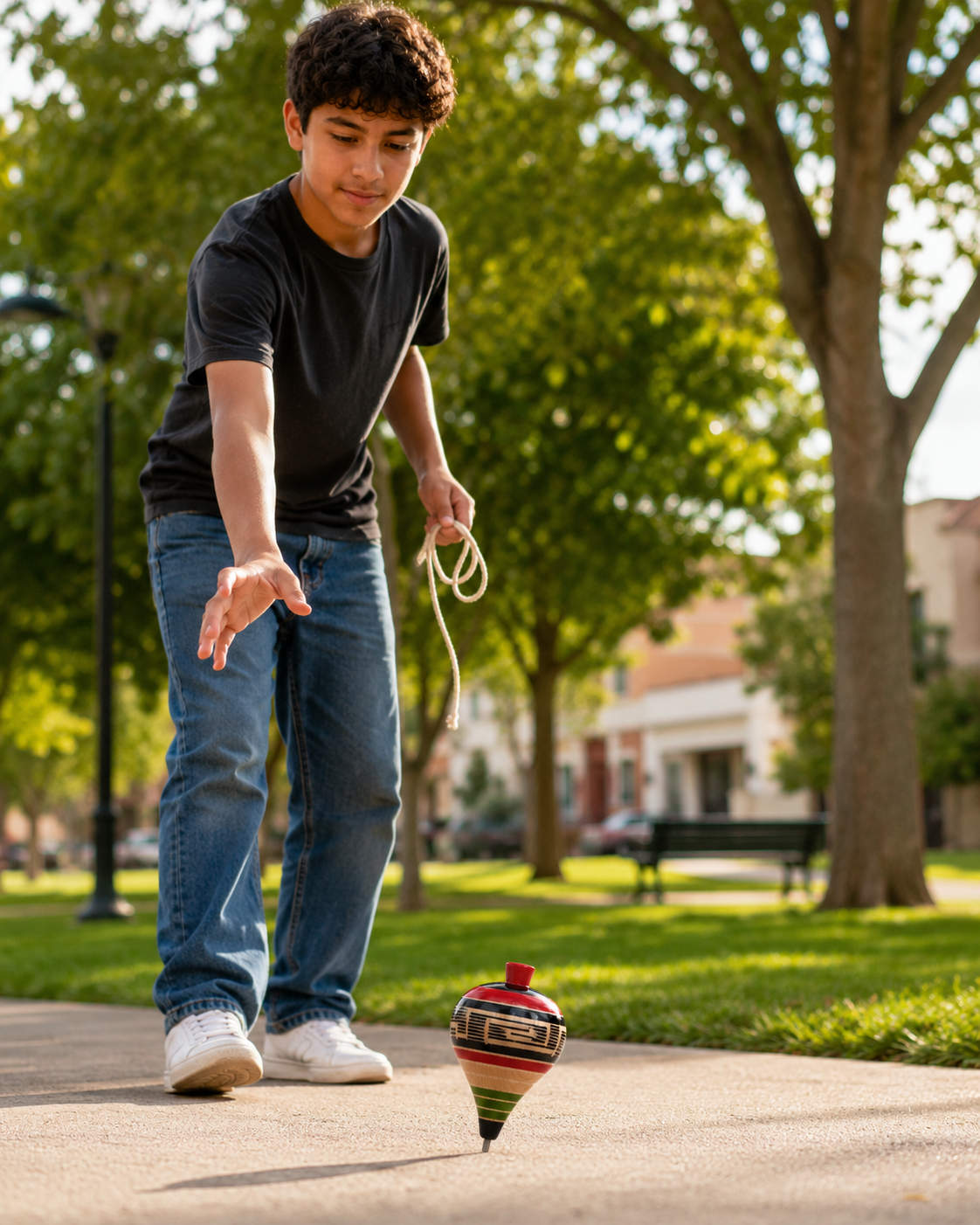Trompo Mexicano — Handcrafted Wooden Spinning Top