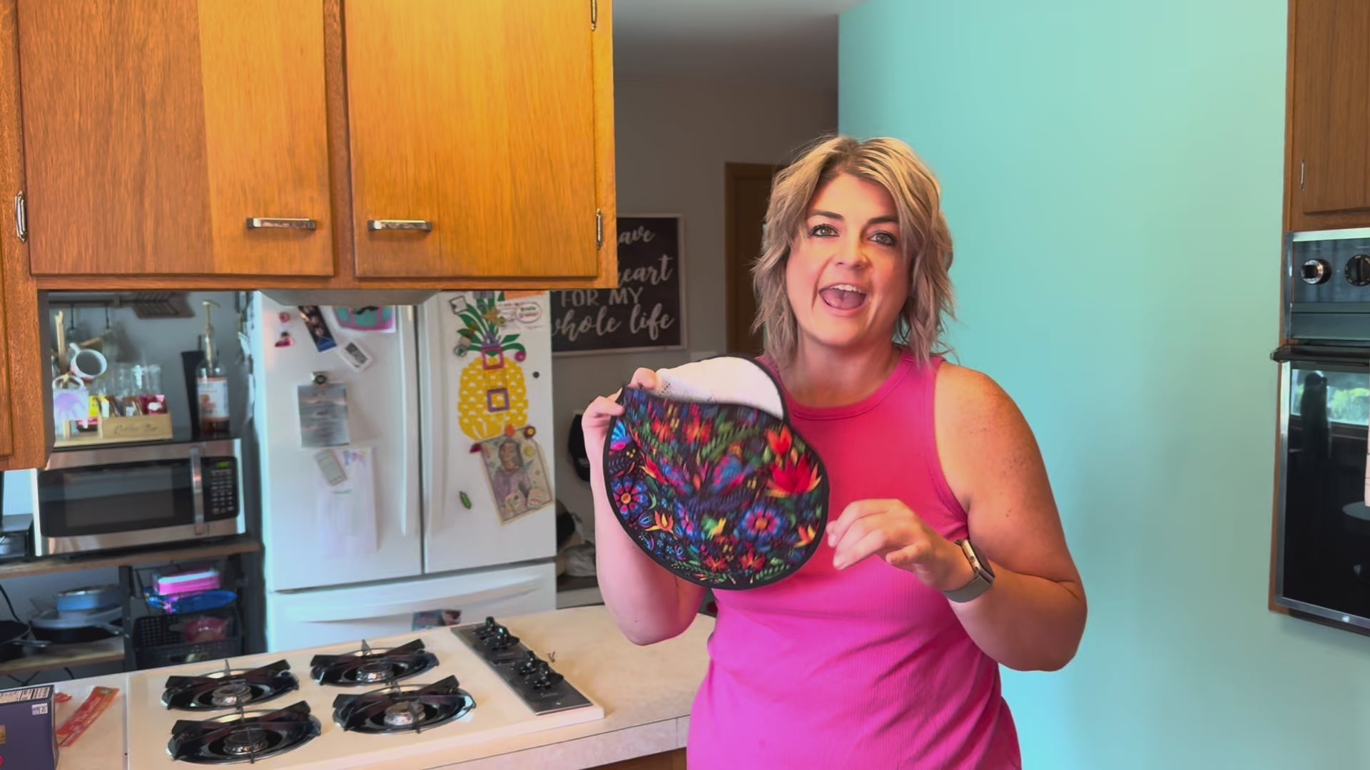 Load video: tortilla warmer helps keep tortillas warm